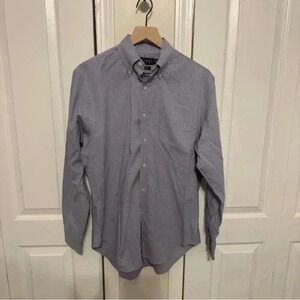 Lauren Ralph Lauren Mens Classic Fit 100% Cotton Long Sleeve Dress Shirt Size 16